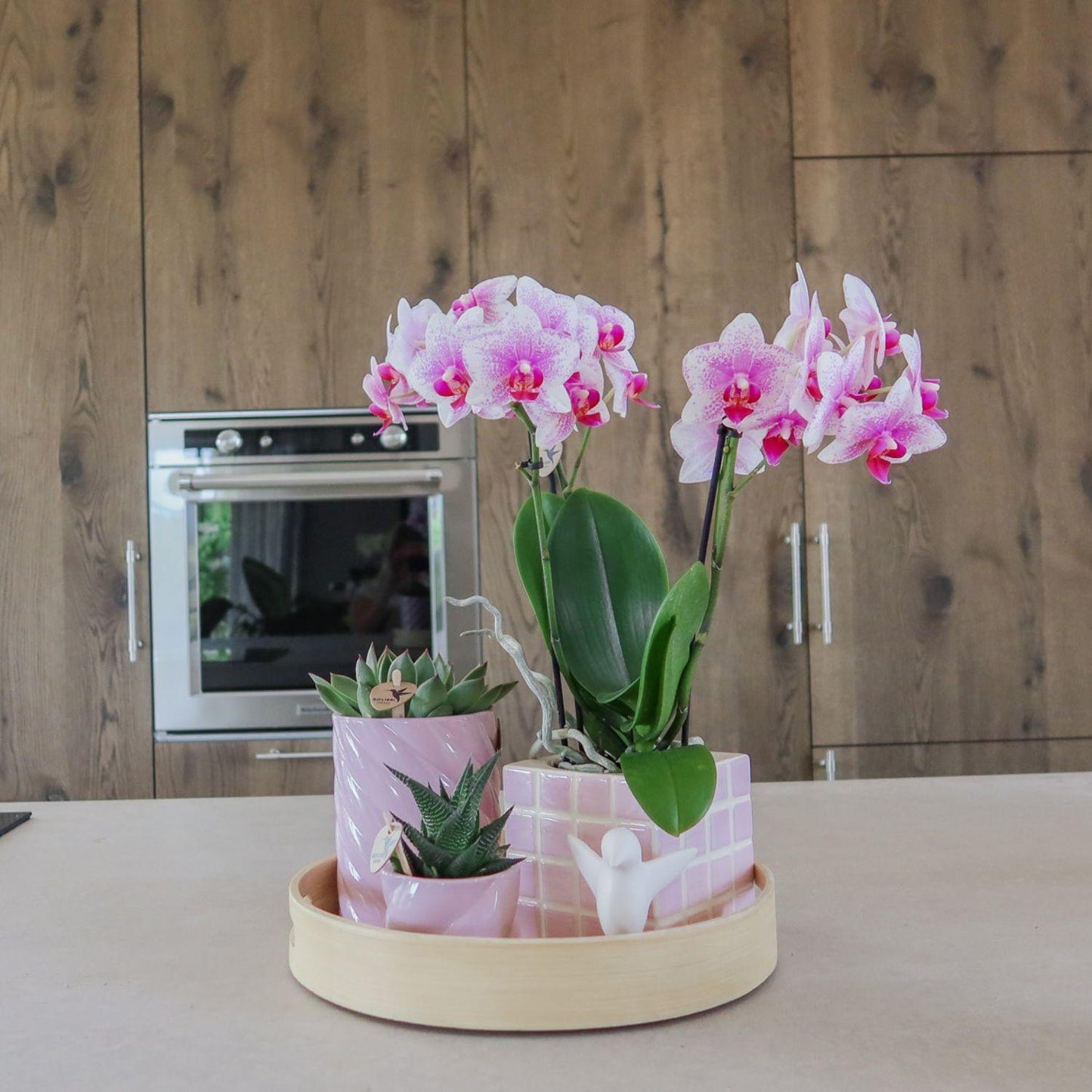 Kolibri Home | Candy sierpot | Hoog - Pink - Ø9cm